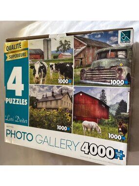 Lori Deiter Photo Gallery 4-Pack 1000-Piece Puzzles Farm & Countryside Scenes 40
